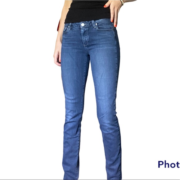 Paige Cassie Skyline Skinny Size 27 Mid Rise Dark Wash  Jeans - Picture 5 of 11